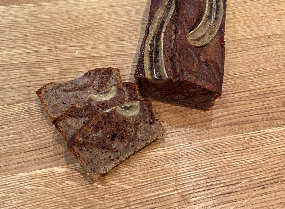 marmoriertes Banana Bread vegan